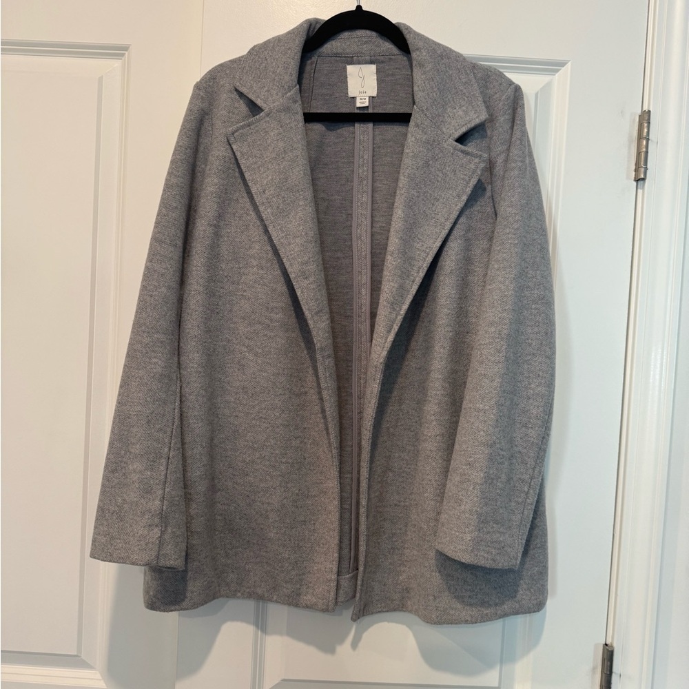 Joie Herringbone Open Front Blazer Jacket - Picture 2 of 6